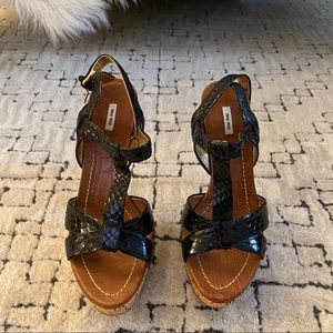 Mui Mui Platform Sandals